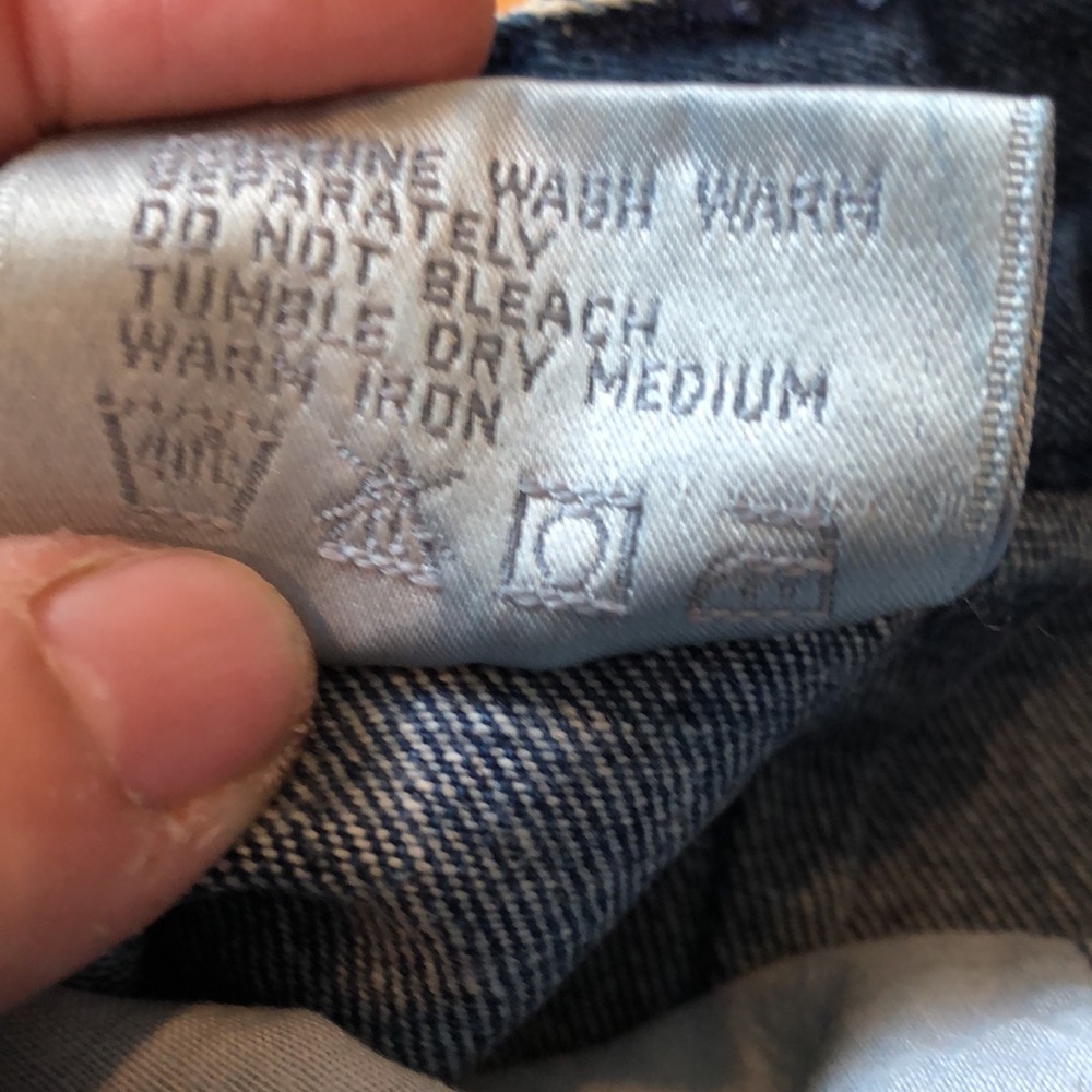 Vintage Deb blue acid wash midi skirt - Picture 3 of 9